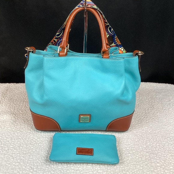 Dooney & Bourke  Calypso Blue Brenna Tote - Picture 1 of 14